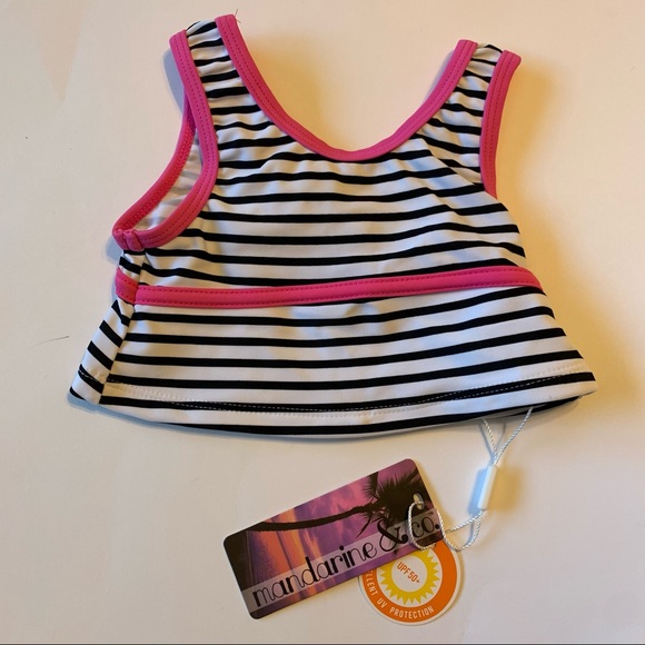 NWT 12M Mandarine & Co. pink swimsuit - Picture 9 of 12